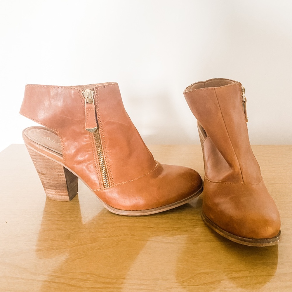 Leather Clog Heels